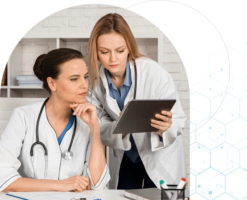 Medical billing experts reviewing healthcare claims and documentation